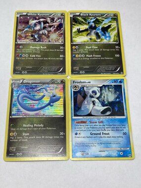 Pokemon Card Lot Dragonair Reverse Froslass Holo Black Kyurem White Kyurem